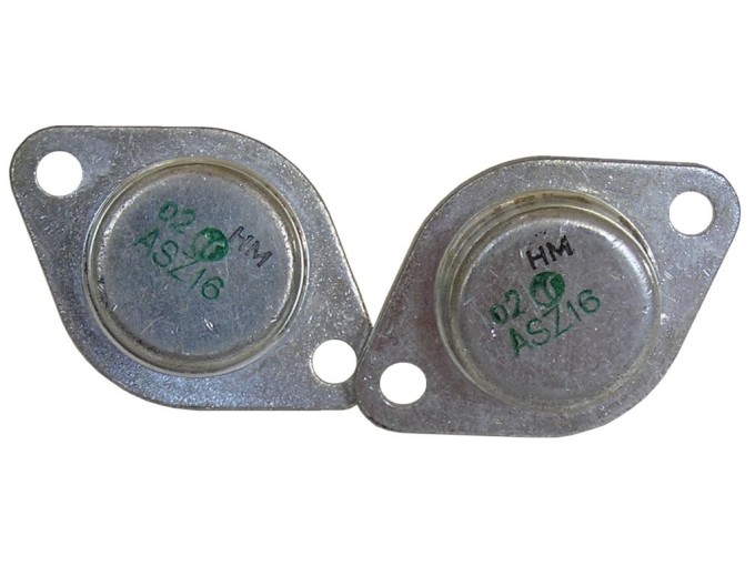 ASZ16 Germaniová Dvojice Tranzistorů pro NF Zesilovače