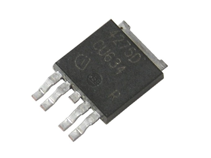 TLE4275D Infineon - DC výkonový stabilizátor napětí +5V 0,45A