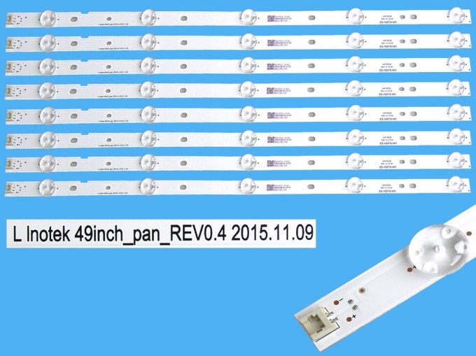 LED podsvit pro LCD TV Panasonic 49", 8 pásků 510mm DLED TOTAL ARRAY L Inotek
