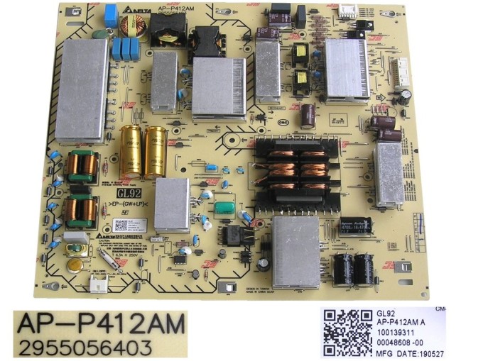 LCD Power Supply Board AP-P412AM pro Sony 75" TV