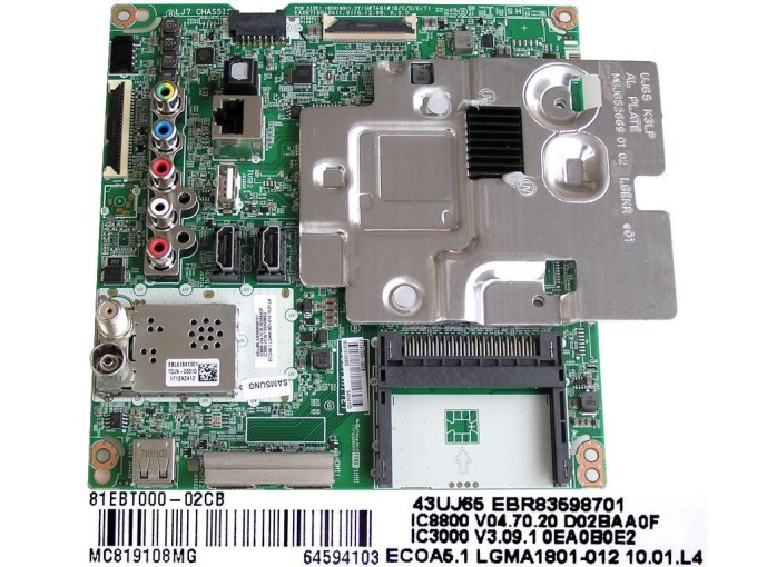LCD modul základní deska EBT64594103 / EBR83598701 / EBU64144801 pro LG TV