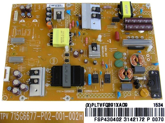 LCD modul zdroj PLTVFQ391XAD9 pro Philips 43PUH4900/88
