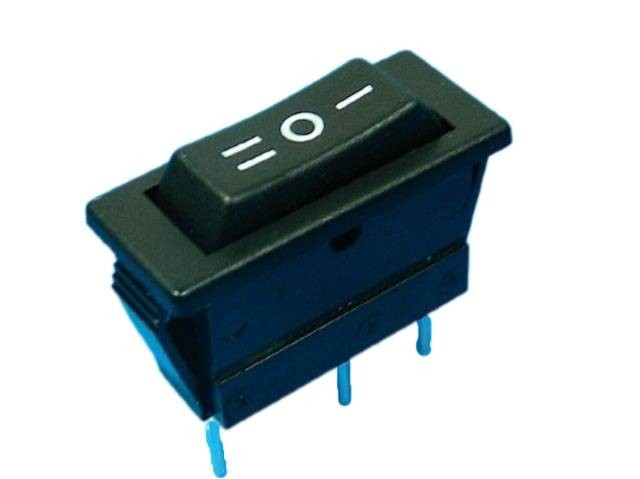 Kolébkový vypínač ARCOLECTRIC C1520ALAAF černý ON-OFF-ON