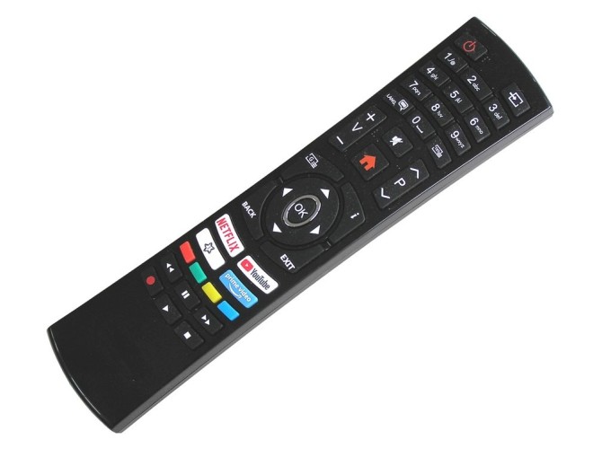 RC4390P Dálkový ovladač Vestel originální  30108040 / RC4390P  black- prime video / youtube