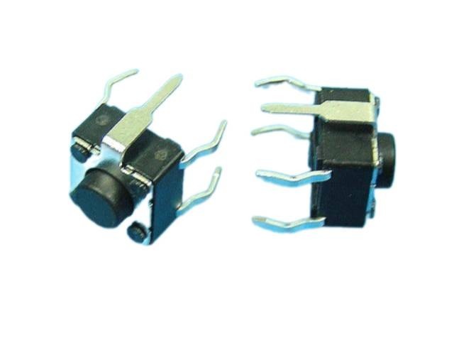 Mikrotlačítko 6x6mm s výškou 5mm a zemnícím vývodem PTS645