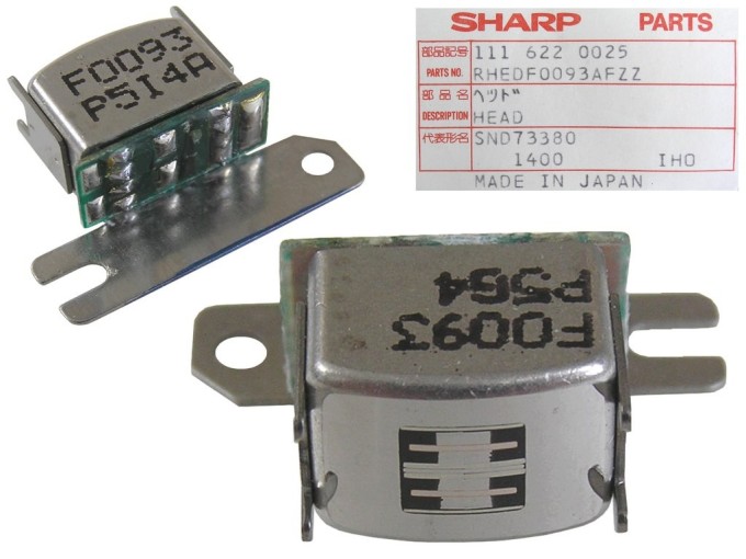 Stereo reverzní hlava 270 ohm RHEDF0093AFZZ pro kazetové magnetofony