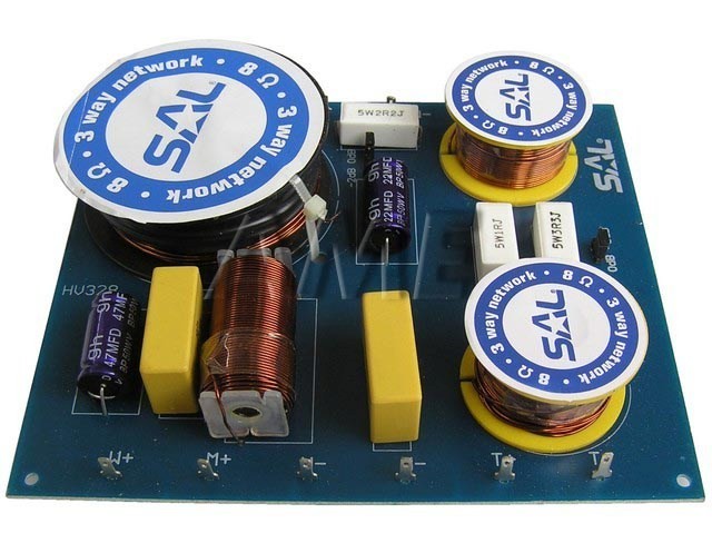 Výhybka SAL HV328 8 Ohm 200W Třípásmová s Přepínáním Výstupní Úrovně