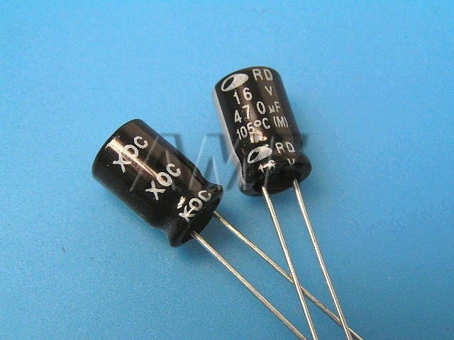 470uF 16V 105°C Elektrolytický Kondenzátor Samwha RD