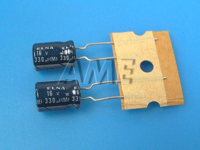 Elna RE3 330uF/16V Elektrolytický Kondenzátor 85°C
