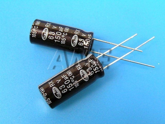 150uF/63V Samwha RX Elektrolytický Kondenzátor Low ESR