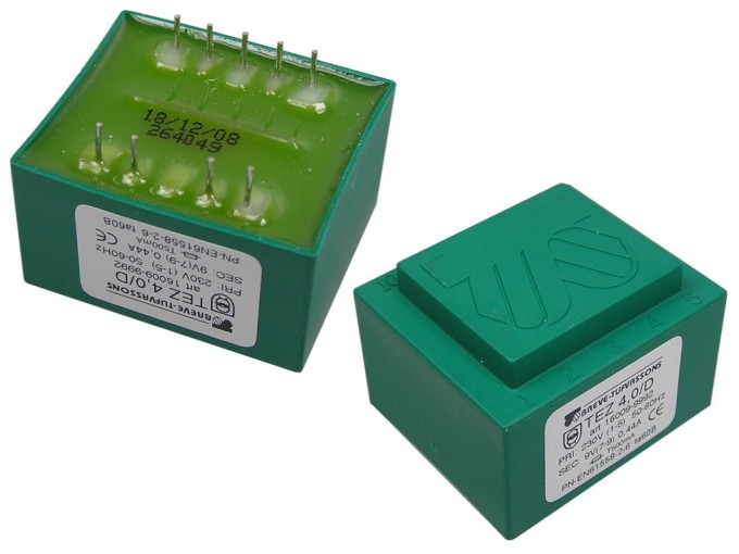 Síťový transformátor 230/9V - 4VA pro plošné spoje