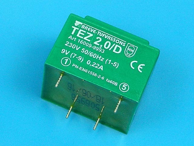 Síťový transformátor 230V / 9V - 2VA pro plošné spoje