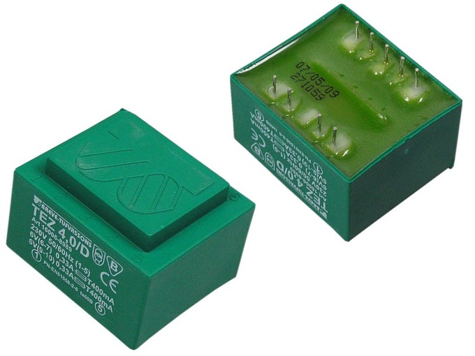 Síťový transformátor 230V na 2x6V - 4VA