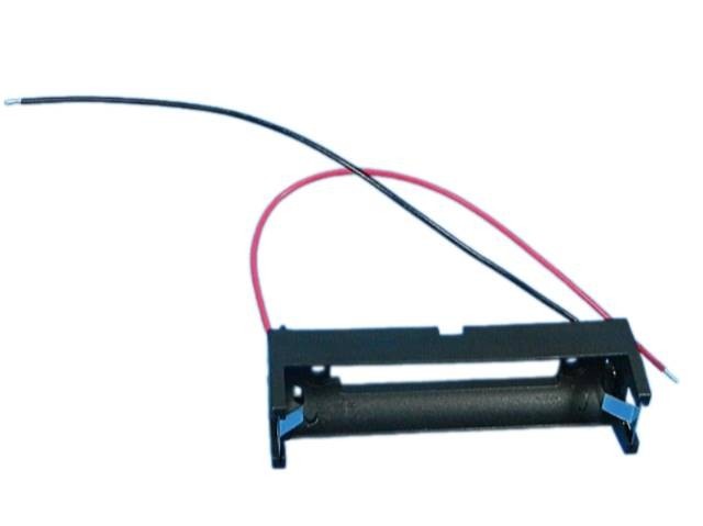 Pouzdro na baterie 1x 18650 s vývodem vodiče