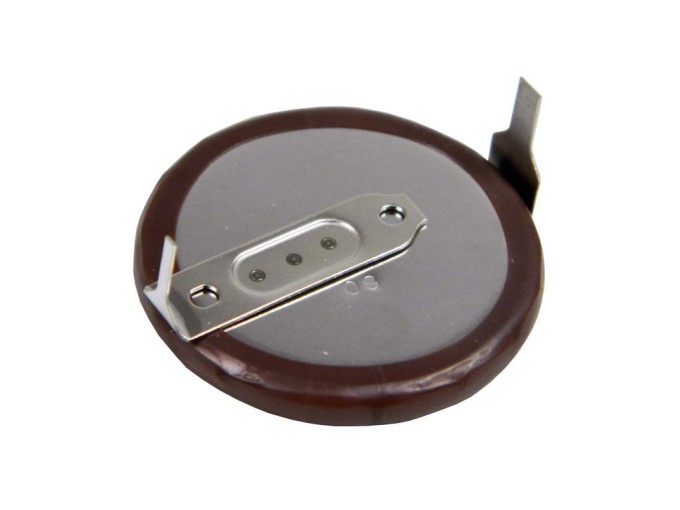 Lithiová baterie VL2020 3V 20mAh s vývody na ležato