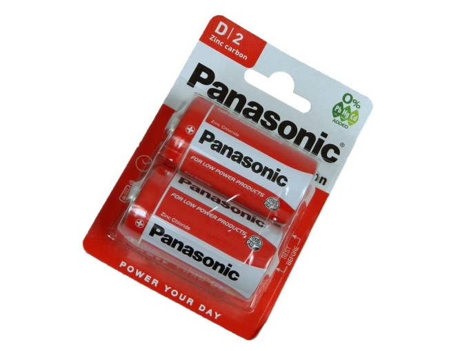 Baterie LR20 Mono Panasonic R20RZ/2BP - 2 ks