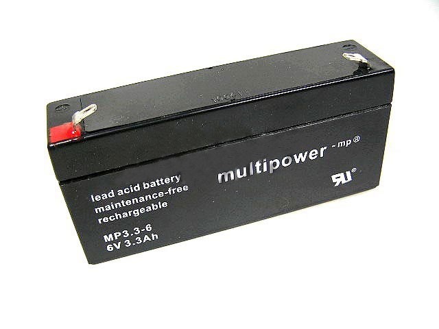 Olověný akumulátor 6V / 3,3Ah MP3.3-6 Multipower