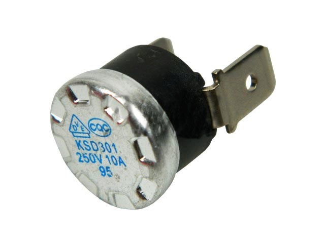 Vratná tepelná pojistka 95°C 10A / 250V průměr 16mm