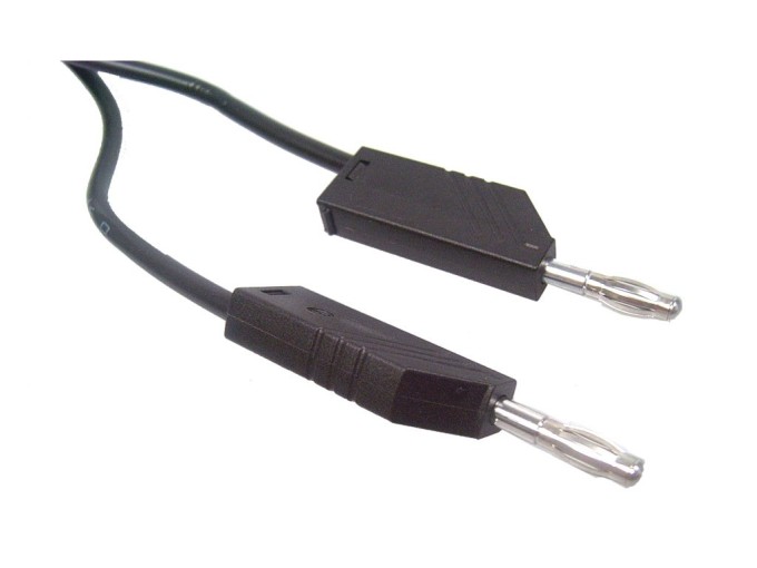 Měřicí šňůra banánek 10A ML100 HIRSCHMANN 934062100 - černá