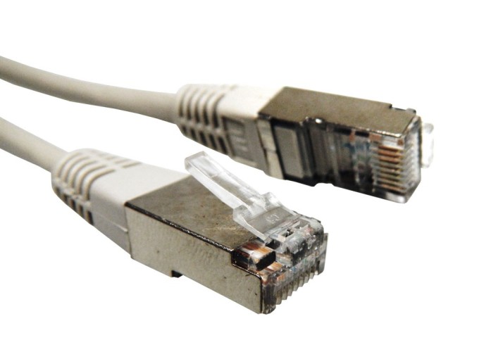 Stíněný patch kabel RJ45, 1m, SFTP CAT5e