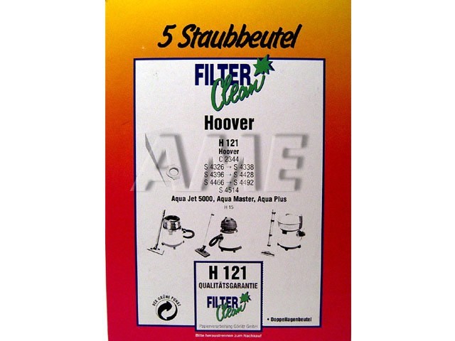 Sáčky do vysavače HOOVER H121 - Sada 5ks