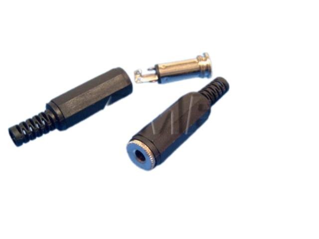 Konektor JACK 3.5mm Stereo - Samička na Kabel