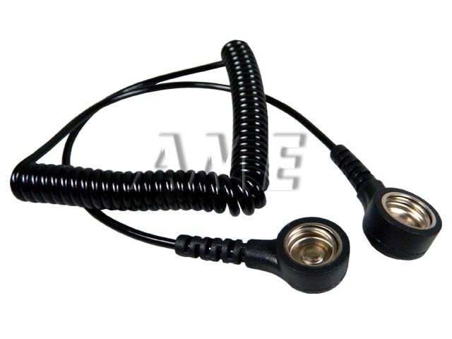 Propojovací vodič ESD kroucený s patentkou 10mm ELME 1,5m