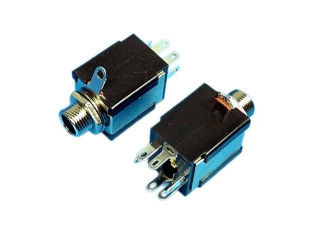 Jack konektor 6.3mm stereo samice do panelu