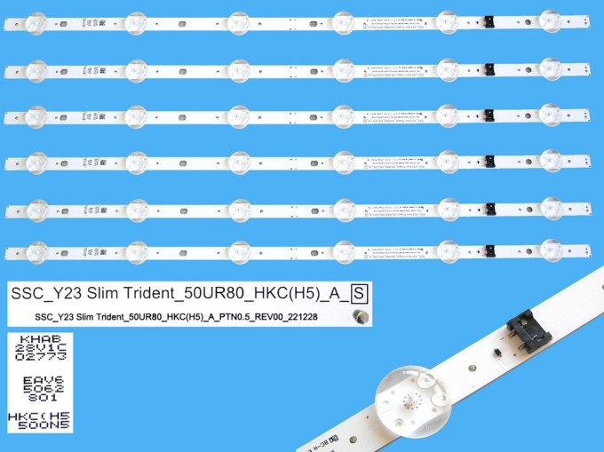 LED podsvit 544mm pro LCD TV LG 50UR80 - sada 6 kusů