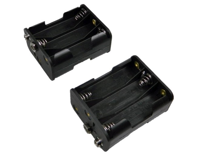 Pouzdro na baterie 6x AA s vývodem 9V / 6F22