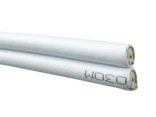 Koaxiální kabel RG6 metráž 6.5mm s poměděným ocelovým jádrem 75 Ohm