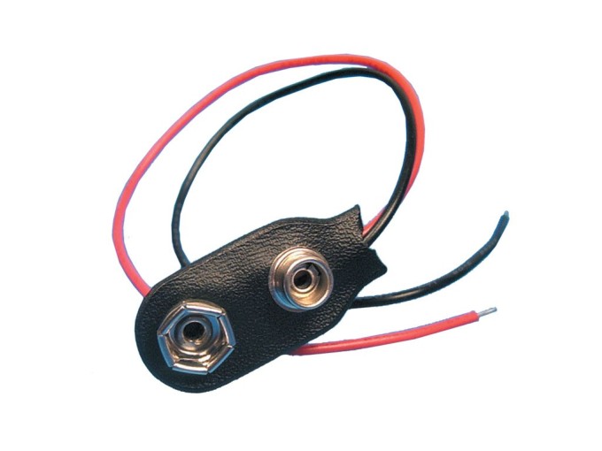 Kabel pro 9V baterii s klipsy