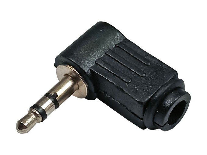 JACK 3.5mm Stereo Konektor Sameček Ohýbaný 90°