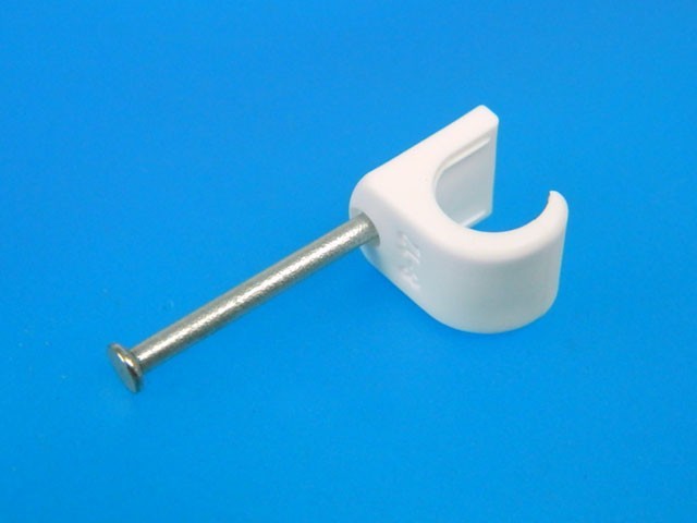 Spona zatloukací na kabel 8-12 mm typ OKC 830W FUBA - 100 ks