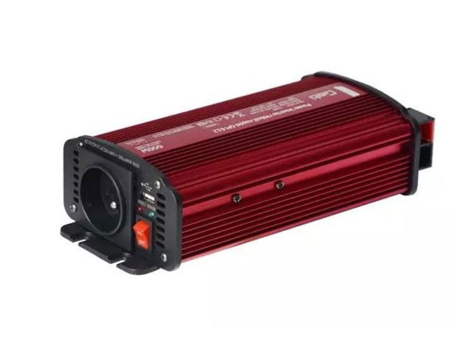 Měnič napětí 12V/230V 600W s USB Geti GPI 612