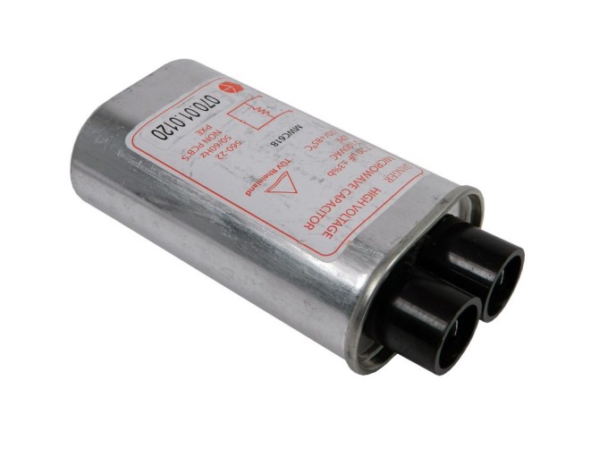 Vysokonapěťový kondenzátor 1.20uF / 2100V pro mikrovlnné trouby CP618