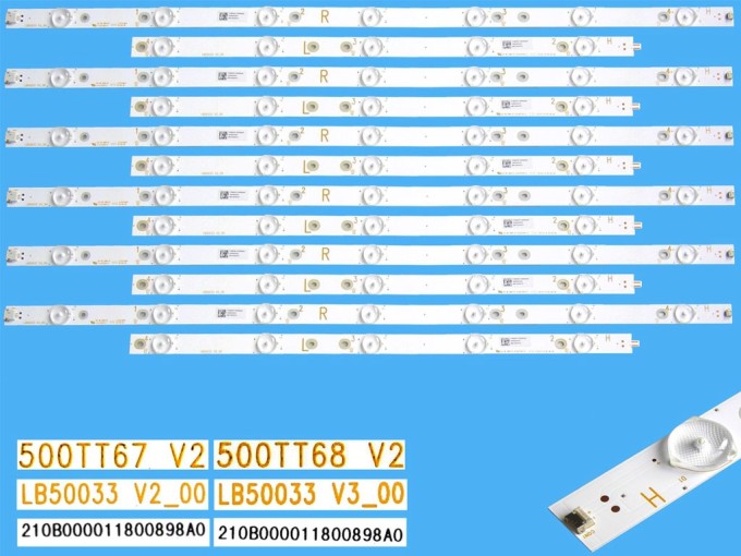 LED podsvit sada Philips 500TT67V2 + 500TT68V2 - 12 pásků pro LCD TV