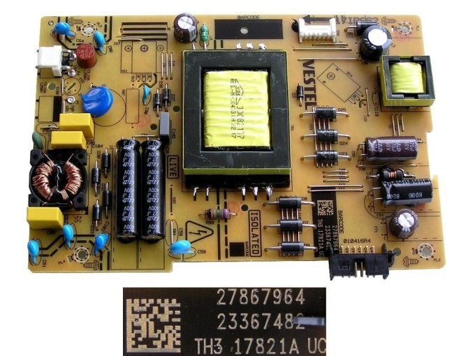LCD modul zdroj 17IPS62 SMPS POWER BOARD Vestel 23367482 23341166 23321189