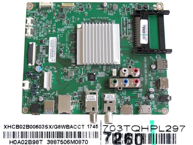 LCD LED modul základní deska XHCB02B00603SX/G8WBACCT pro Philips 55PUS6262/12