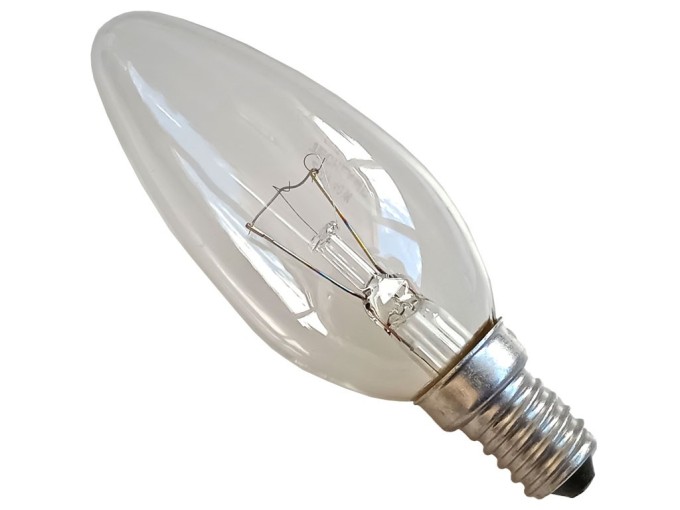 Žárovka E14 40W / 230V - Průmyslová Svíčková Žárovka