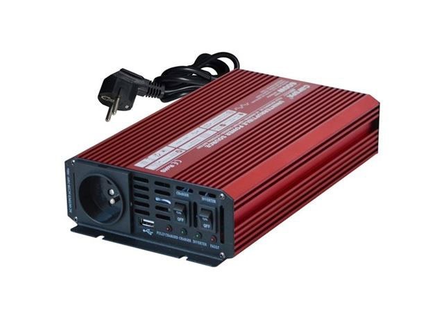 Měnič napětí 12V/230V 600W s UPS a nabíječkou CARSPA