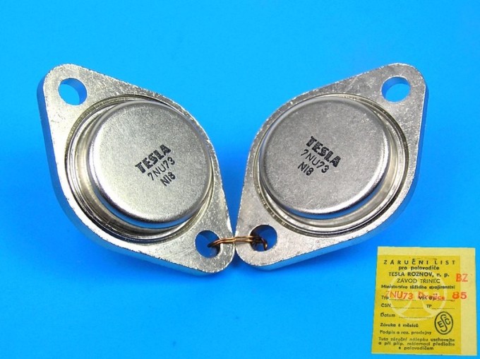 7NU73 Pár PNP Tranzistorů pro Výkonové Zesilovače