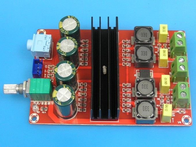 Modul nízkofrekvenčního koncového stupně TPA3116, 12-24V, 2x70W