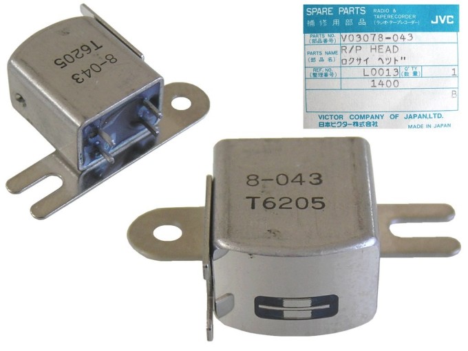 Stereo hlava 255 ohm V03078-043 pro kazetové magnetofony