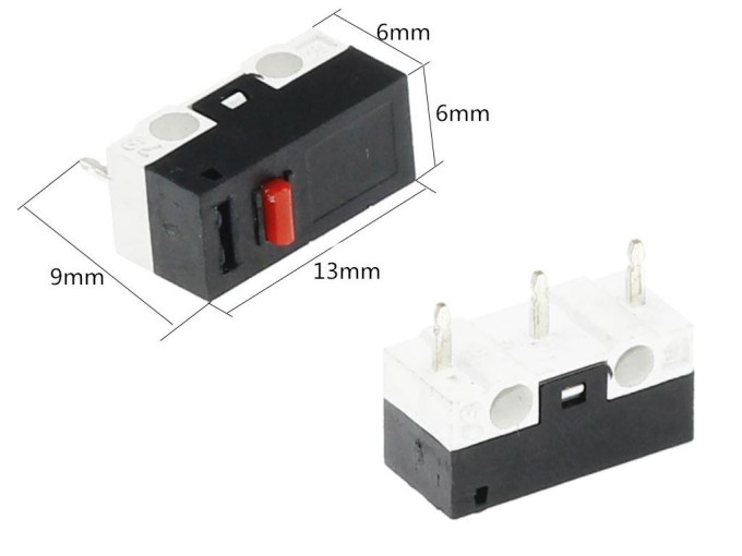 Mikrospínač YD-003 do plošného spoje