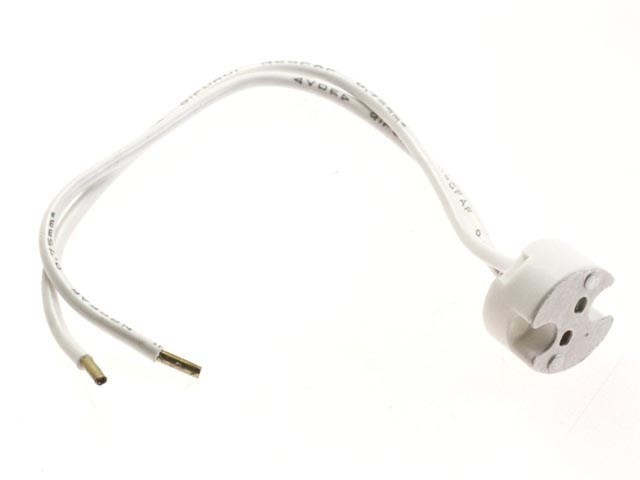 Keramická patice žárovky G4 s přívody 95 mm