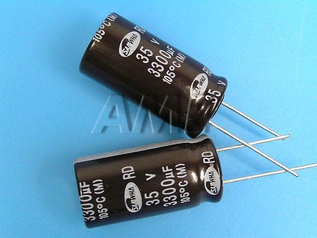 Samwha RD 3300uF/35V elektrolytický kondenzátor 105°C