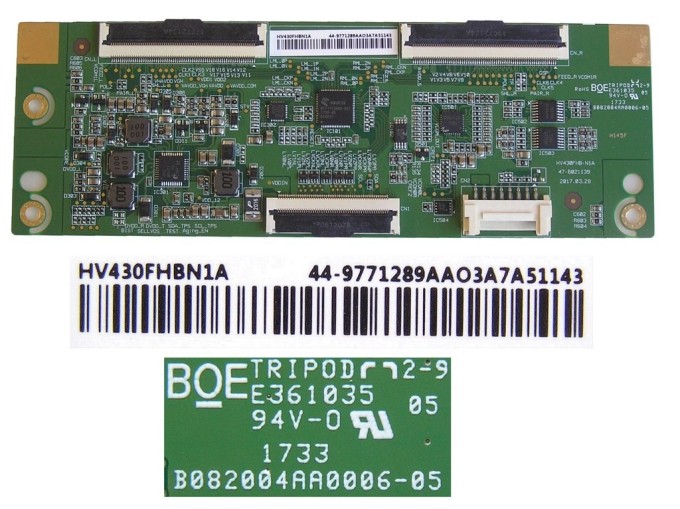 LCD T-CON modul HV430FHB-N1A pro 43" TV