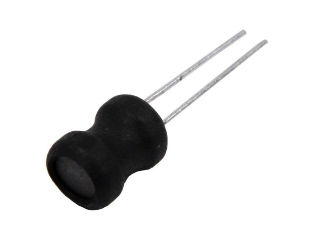 Cívka 470uH s odporem 3,3 ohm, RM2,5mm