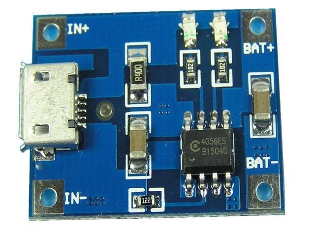 TP4056 Li-ion Nabíjecí Modul s Mikro USB Konektorem